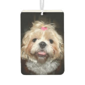 Cute Shih Tzu face Luchtverfrisser (Achterkant)