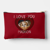 Cute shih tzu houdt van hartfoto valentine ritsslu etui (Achterkant)