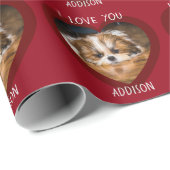 Cute shih tzu love Valentijn Cadeaupapier (Rol Hoek)