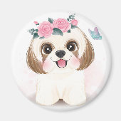 Cute Shih Tzu Magneet (Voorkant)