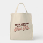 Cute Shih Tzu Mama Hondenliefhebber Funny Retro Fl Tote Bag (Achterkant)