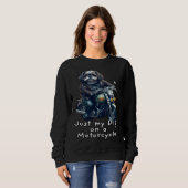 Cute Shih Tzu ride on a motorcycle  Christmas  1 Trui (Voorkant volledig)