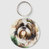 Cute Shih Tzu Sleutelhanger (Voorkant)