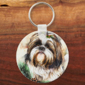 Cute Shih Tzu Sleutelhanger (Voorkant)