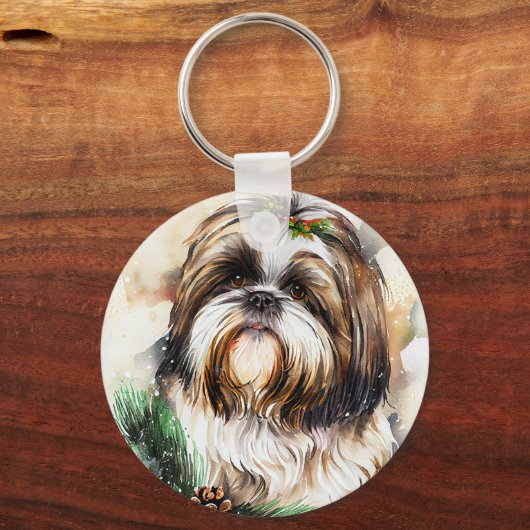 Cute Shih Tzu Sleutelhanger (Voorkant)