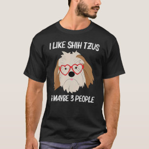 Cute Shih Tzu voor mannen Speelgoed Doggie Breed T-shirt