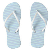 Cute Shimmering Blue Striped Teenslippers (Voetbed)