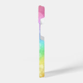 Cute Shimmering Rainbow Hearts, gepersonaliseerd iPhone Hoesje (Linkerkant)