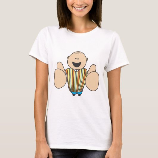 Cute Shirten | Cute Boy Two Thumbs Up Cft Shirten T-shirt (Voorkant)