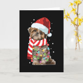 Cute Shitzu-hondliefhebber Grappig kerstcadeau voo Kaart (Gele Bloem)