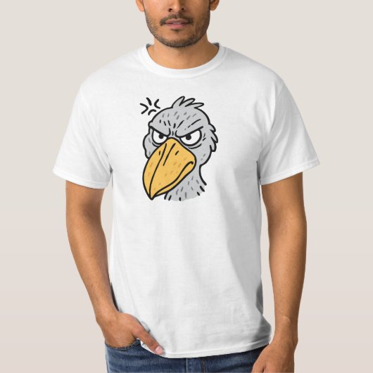 Cute Shoebill Stork Bird T-shirt (Voorkant)