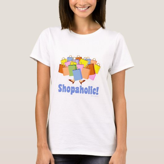 Cute Shopaholic Gezegde T-shirt (Voorkant)