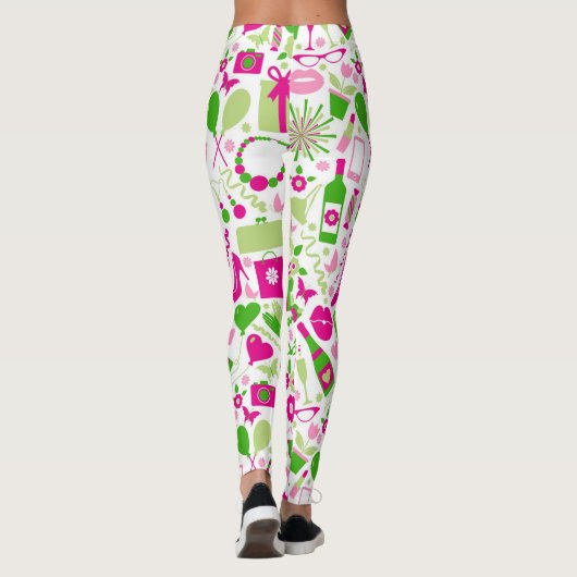 Cute Shoping Accessoires Leggings (Achterkant)