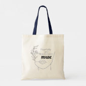 Cute Shopping Canvas tas, Positief bericht Tote Bag (Achterkant)