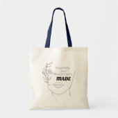 Cute Shopping Canvas tas, Positief bericht Tote Bag (Voorkant)