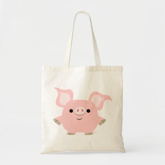 Cute Shorty Cartoon Pig Bag Tote Bag (Voorkant)