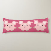 Cute Shorty Cartoon Pig Body Pillow Lichaamskussen (Voorkant)