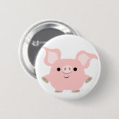 Cute Shorty Cartoon Pig Button Badge (Voorkant /achterkant)