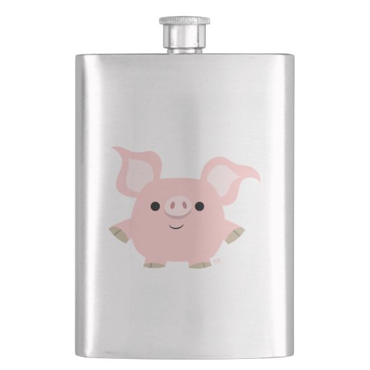 Cute Shorty Cartoon Pig Classic Flask Flacon (Voorkant)