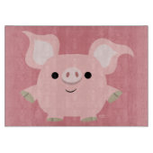 Cute Shorty Cartoon Pig Cutting Board Snijplank (Voorkant)