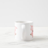 Cute Shorty Cartoon Pig Espresso Mok (Achterkant)