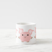 Cute Shorty Cartoon Pig Espresso Mok (Voorkant)