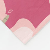 Cute Shorty Cartoon Pig Fleece Blanket Deken (Hoek)