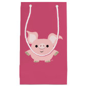 Cute Shorty Cartoon Pig Gift Bag Klein Cadeauzakje (Voorkant)