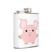 Cute Shorty Cartoon Pig Hip Flask Heupfles (Rechts)
