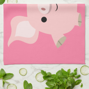 Cute Shorty Cartoon Pig Kitchen Towel Theedoek