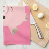 Cute Shorty Cartoon Pig Kitchen Towel Theedoek (Quarter Fold)