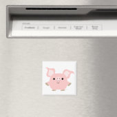 Cute Shorty Cartoon Pig Magnet (Insitu (Vaatwasser))