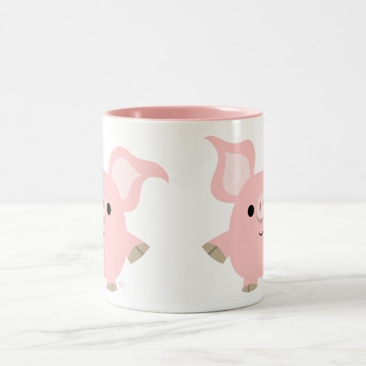 Cute Shorty Cartoon Pig Mok (Center)