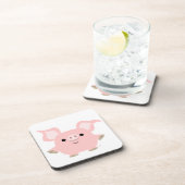 Cute Shorty Cartoon Pig Onderzetters Set (Rechterzijde)