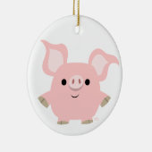 Cute Shorty Cartoon Pig Ornament (Rechts)