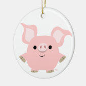 Cute Shorty Cartoon Pig Ornament (Links)