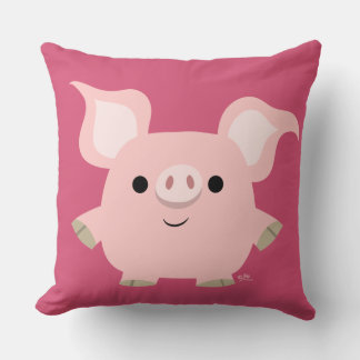 Cute Shorty Cartoon Pig Sierkussen