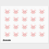 Cute Shorty Cartoon Pig Sticker (Vel)
