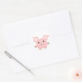 Cute Shorty Cartoon Pig Sticker (Envelop)
