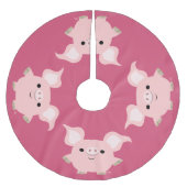 Cute Shorty Cartoon Pig Tree Skirt Kerstboom Rok (Voorkant)