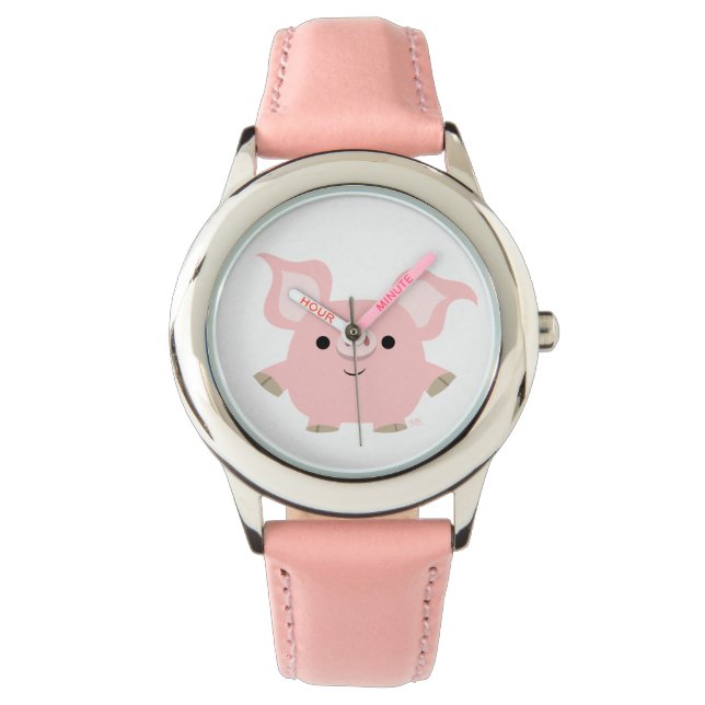 Cute Shorty Cartoon Pig Watch Horloge (Voorkant)