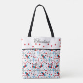 Cute Shots Nurse | Arts EKG Pattern Name Tote Bag (Achterkant)