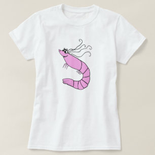 Cute Shrimp Cartoon T-shirt