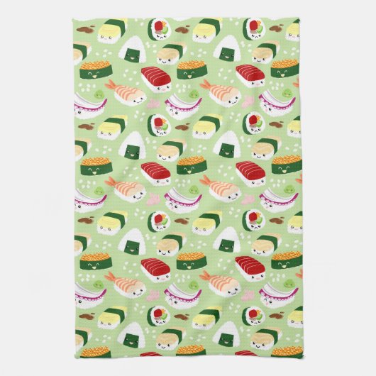Cute Shushi Pattern Theedoek (Verticaal)
