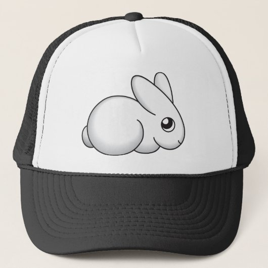 Cute Shy Bunny Trucker Pet (Voorkant)