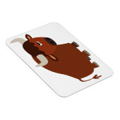 Cute Shy Cartoon Bull Flexible Magnet Magneet (Rechterzijde)