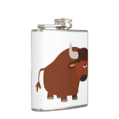 Cute Shy Cartoon Bull Hip Flask Heupfles (Rechts)