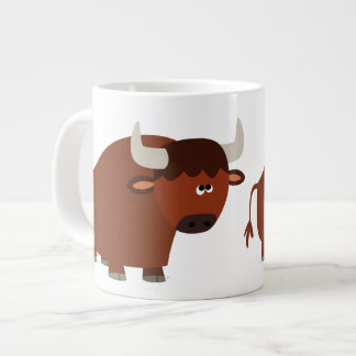 Cute Shy Cartoon Bull Jumbo Mok