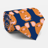 Cute Shy Cartoon Pig Stropdas (Opgerold)