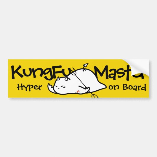 Cute Shy Devil in LOVE Bumpersticker (Voorkant)